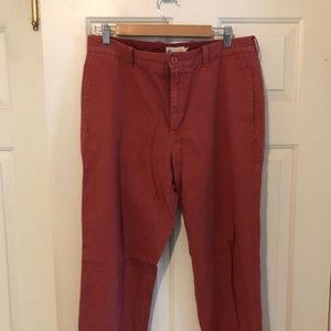 J Crew Red Chino Pants